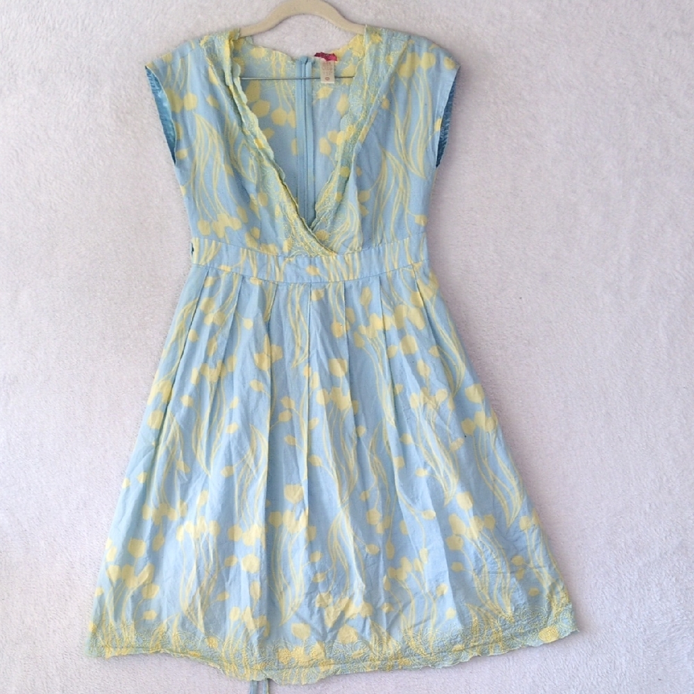 DownEast Womens Tulip Pastel Soft‎ Girl Spring Knee Length Dress Size XS